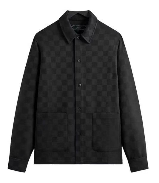 Kith Boxy Collared Overshirt Black Size Small BRAND NEW