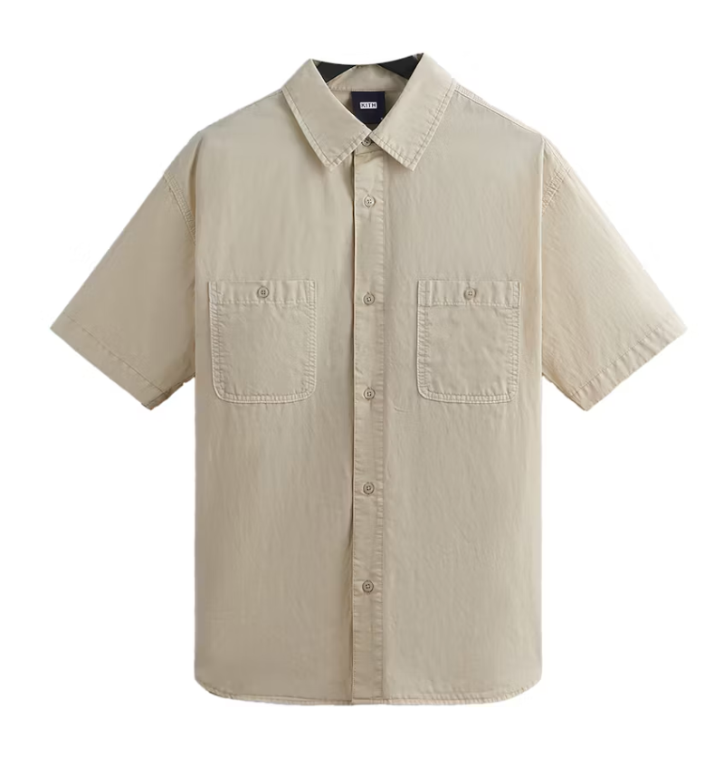 Kith Washed Cotton Apollo Shirt Oxide Size Small BRAND NEW