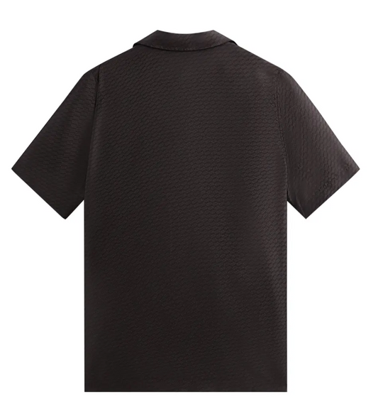 Kith Monogram Silk Thompson Camp Collar Shirt 'Kindling' Size Small BRAND NEW