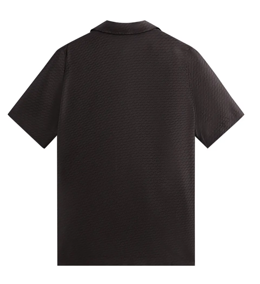 Kith Monogram Silk Thompson Camp Collar Shirt 'Kindling' Size Small BRAND NEW