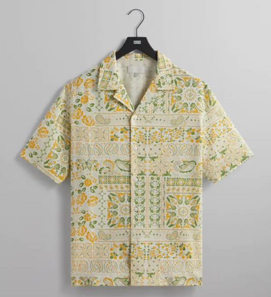 Kith Silk Lyocell Thompson Camp Collar Shirt - Opulence Size Small BRAND NEW