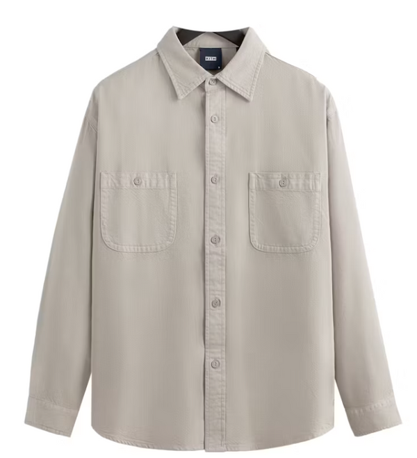Kith Denim Apollo Shirt Hallow Grey Size Small