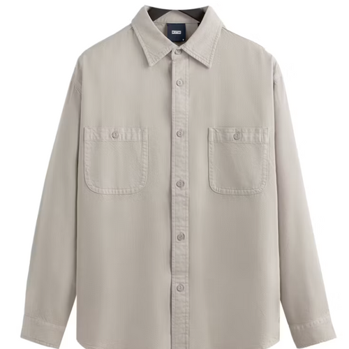 Kith Denim Apollo Shirt Hallow Grey Size Small