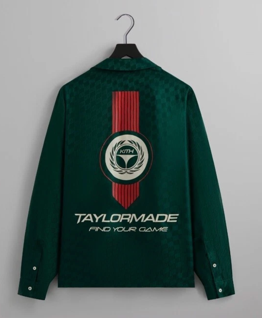 Kith x Taylormade Stinger Camp Collar Fairway Green Size Small BRAND NEW