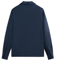 Kith Monogram Silk L/S Thompson Camp Collar Shirt 'Nocturnal' Size MD