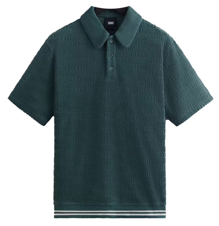 Kith Graham Polo - Court Green - Size Medium
