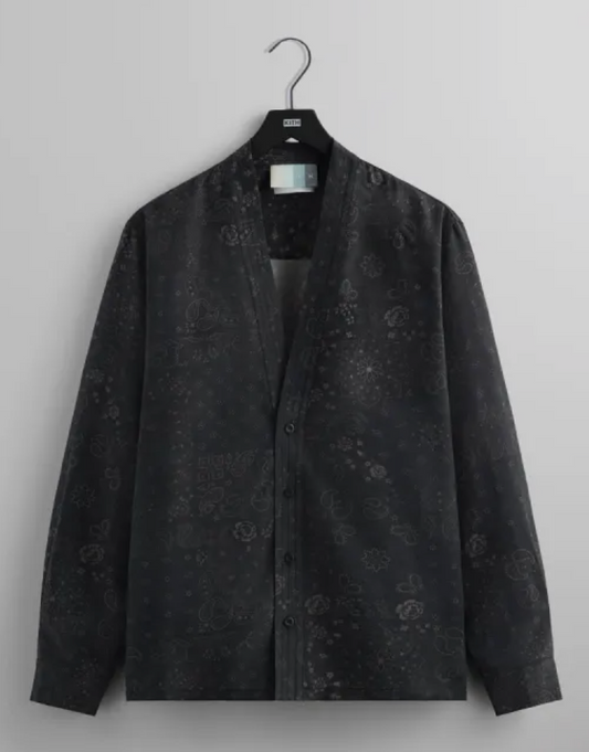 Kith Cupro Linen Sullivan Gi Shirt - Black Size Medium BRAND NEW