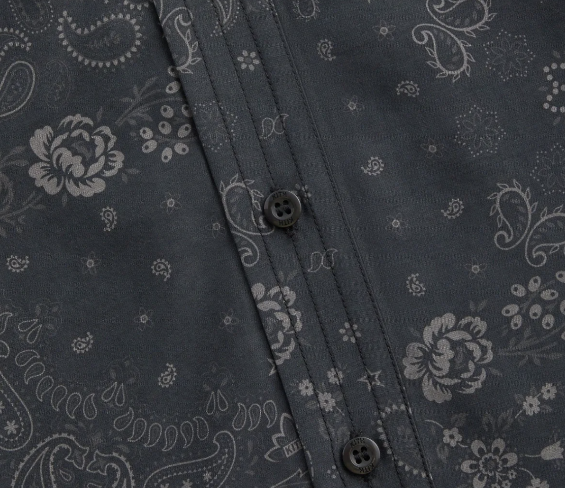 Kith Cupro Linen Sullivan Gi Shirt - Black Size Medium BRAND NEW