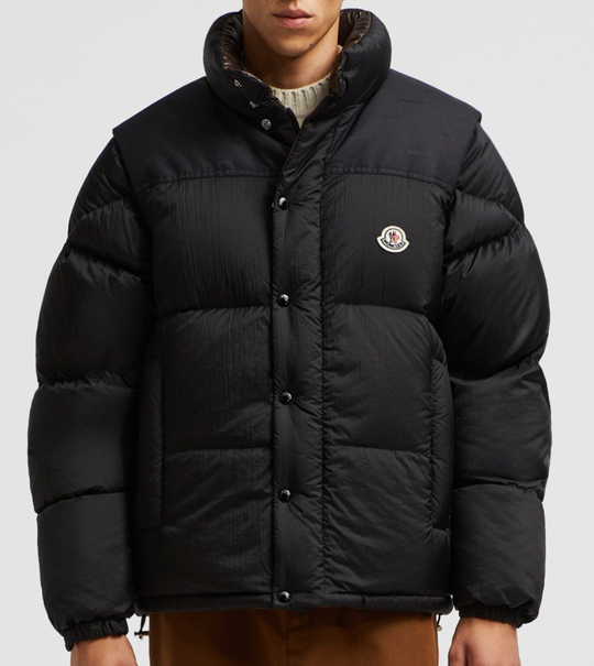 Moncler Verone 1 Reversible Monogram Black	 Jacket Size 5