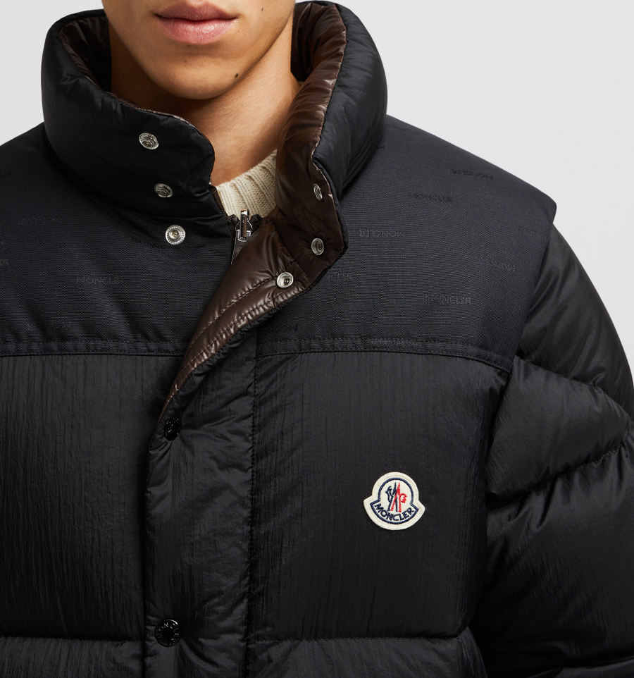 Moncler Verone 1 Reversible Monogram Black	 Jacket Size 5