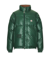 Moncler Verone 1 Reversible Monogram Brown Puffer Jacket Size 5