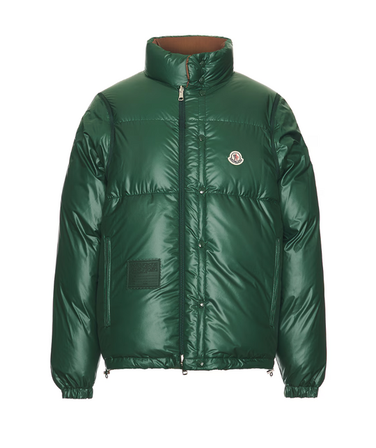 Moncler Verone 1 Reversible Monogram Brown Jacket Size 5