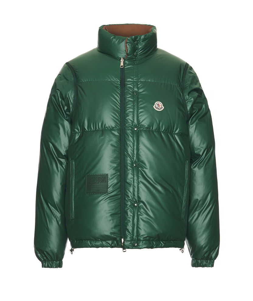 Moncler Verone 1 Reversible Monogram Brown Jacket Size 5