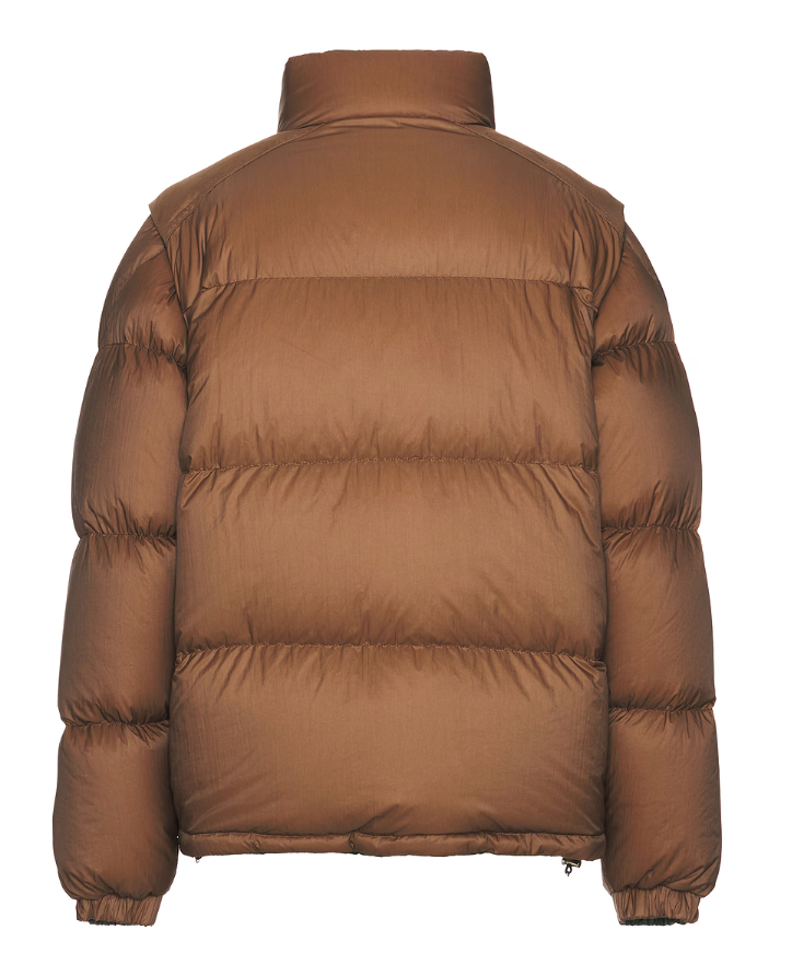 Moncler Verone 1 Reversible Monogram Brown Jacket Size 5