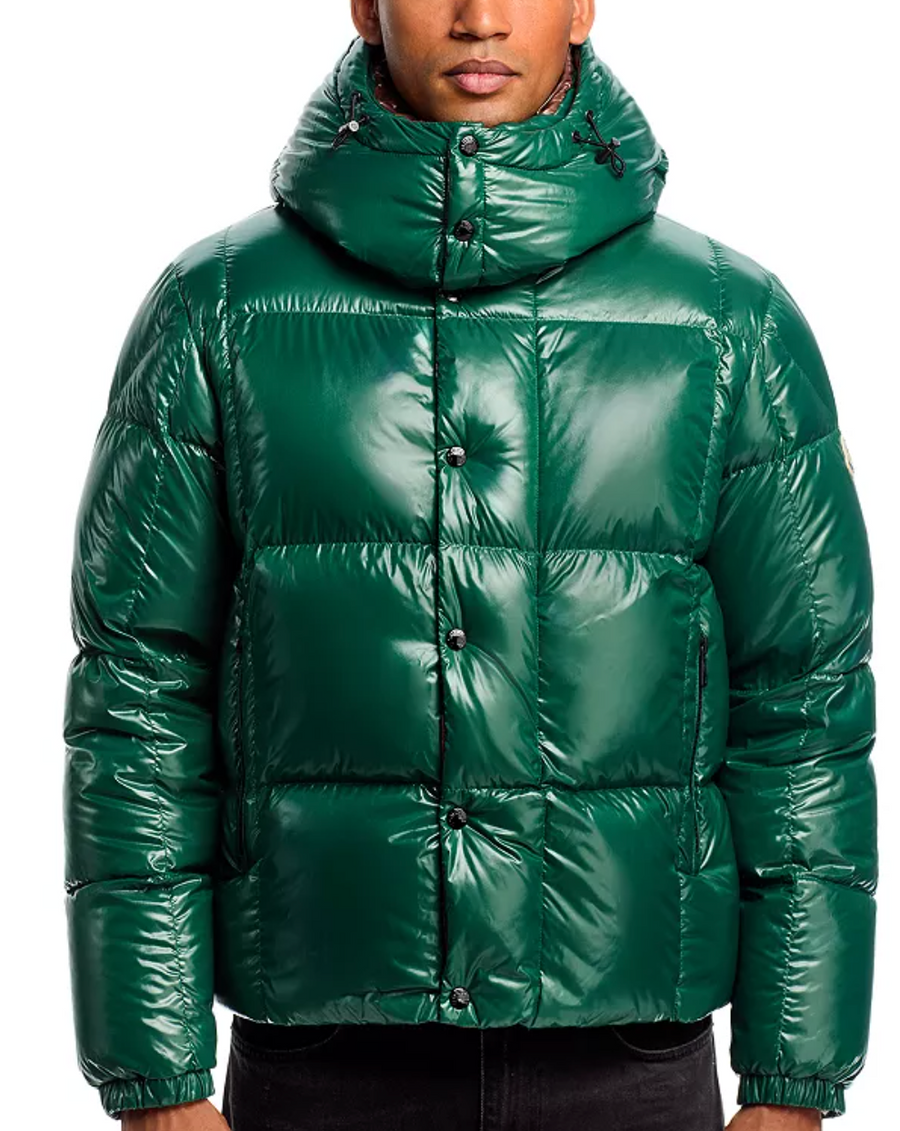 Moncler Karakorum Ripstop Convertible Down Jacket Green Size 6