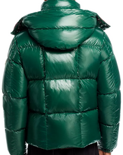 Moncler Karakorum Ripstop Convertible Down Jacket Green Size 6