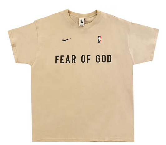 Fear of God x Nike Warm Up T-shirt Oatmeal Size Small BRAND NEW