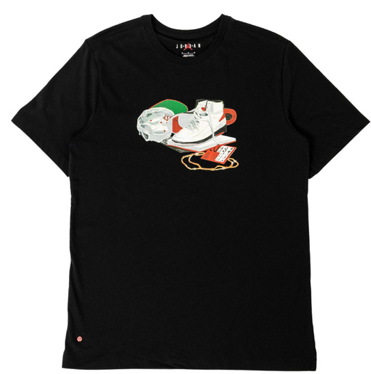 Jordan Men Flight Artist Series Tee (black / white) Size Small BRAND NEW (DV1439-010)