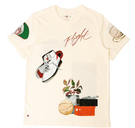 Jordan Men Flight Artist Series Tee Sail Size XS BRAND NWT