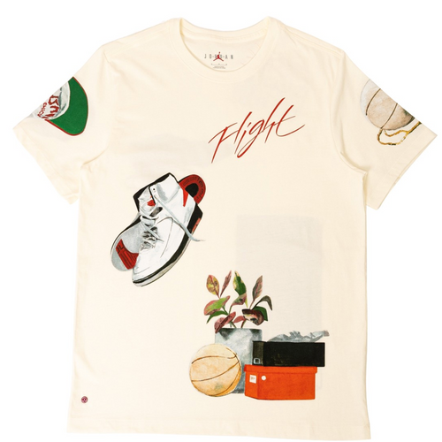 Jordan Men Flight Artist Series Tee Sail Size XS BRAND NWT