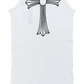 Chrome Hearts T-Bar Cross Logo White Tank Top - Size Large
