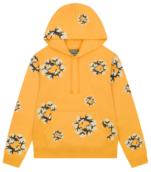 Denim Tears X CPFM 'Cactus Tears' Yellow Wreath Hoodie Size Large