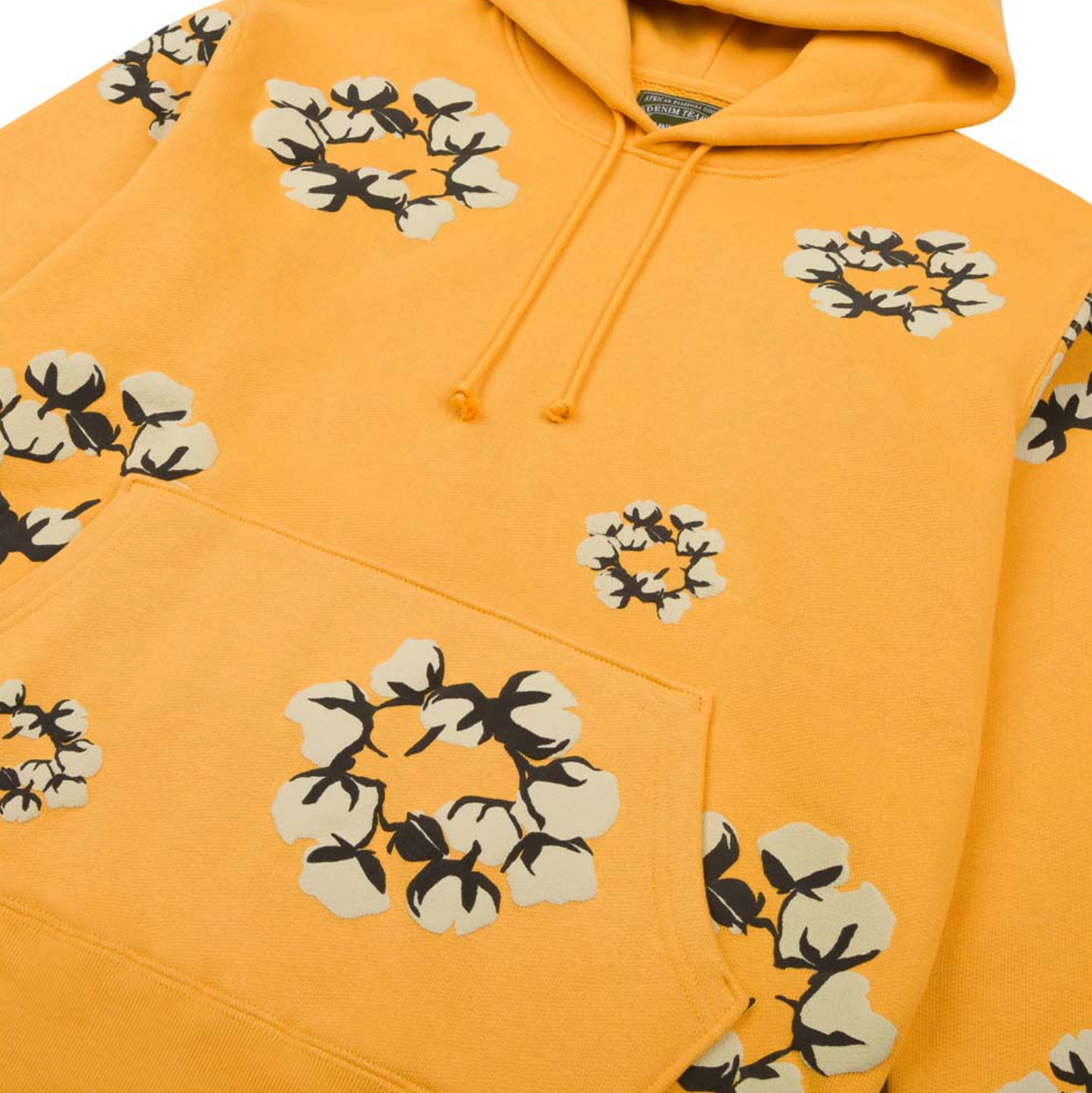 Denim Tears X CPFM 'Cactus Tears' Yellow Wreath Hoodie Size Medium
