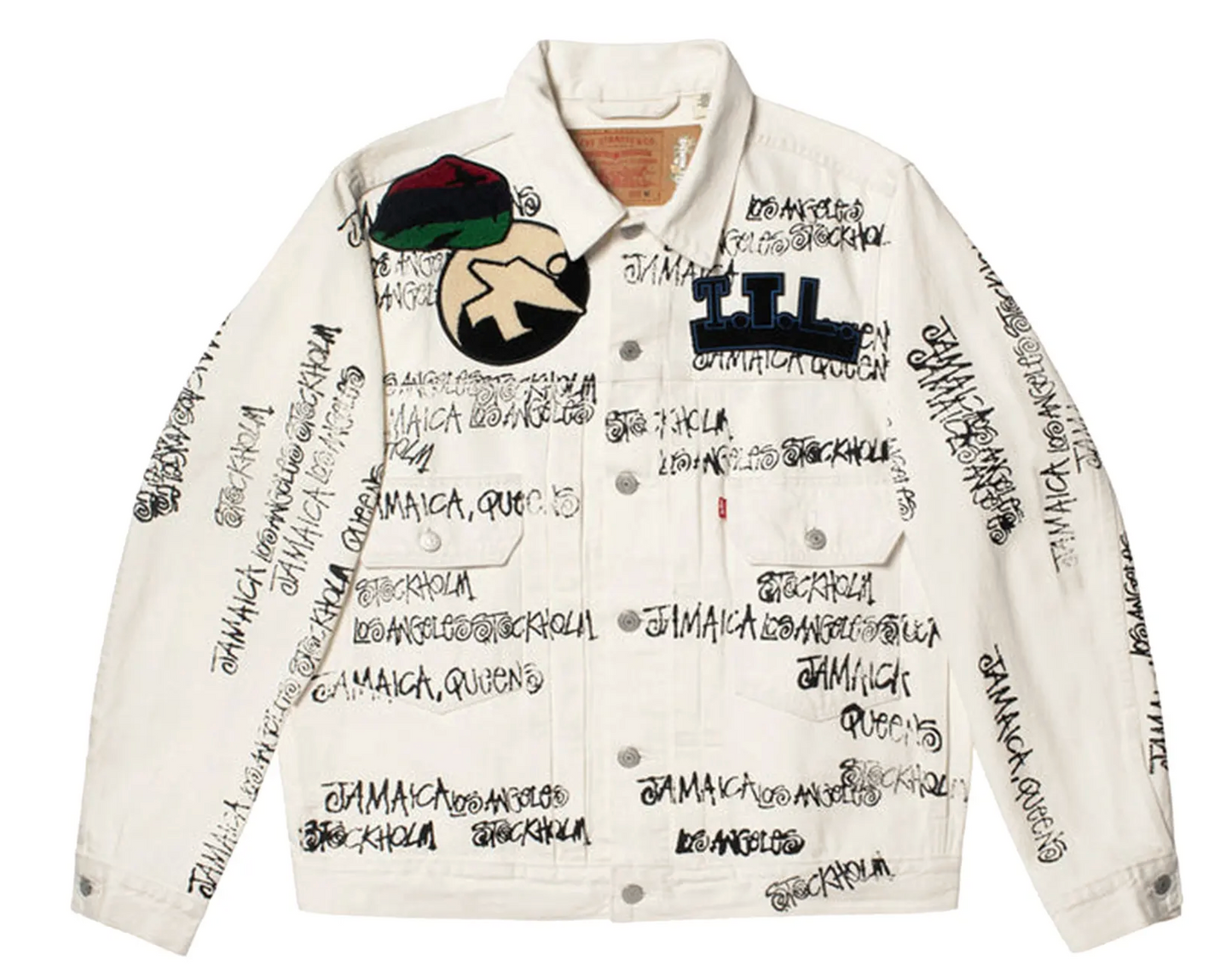 Denim Tears X Stussy X Our Legacy TTL White Denim Jacket Size Small