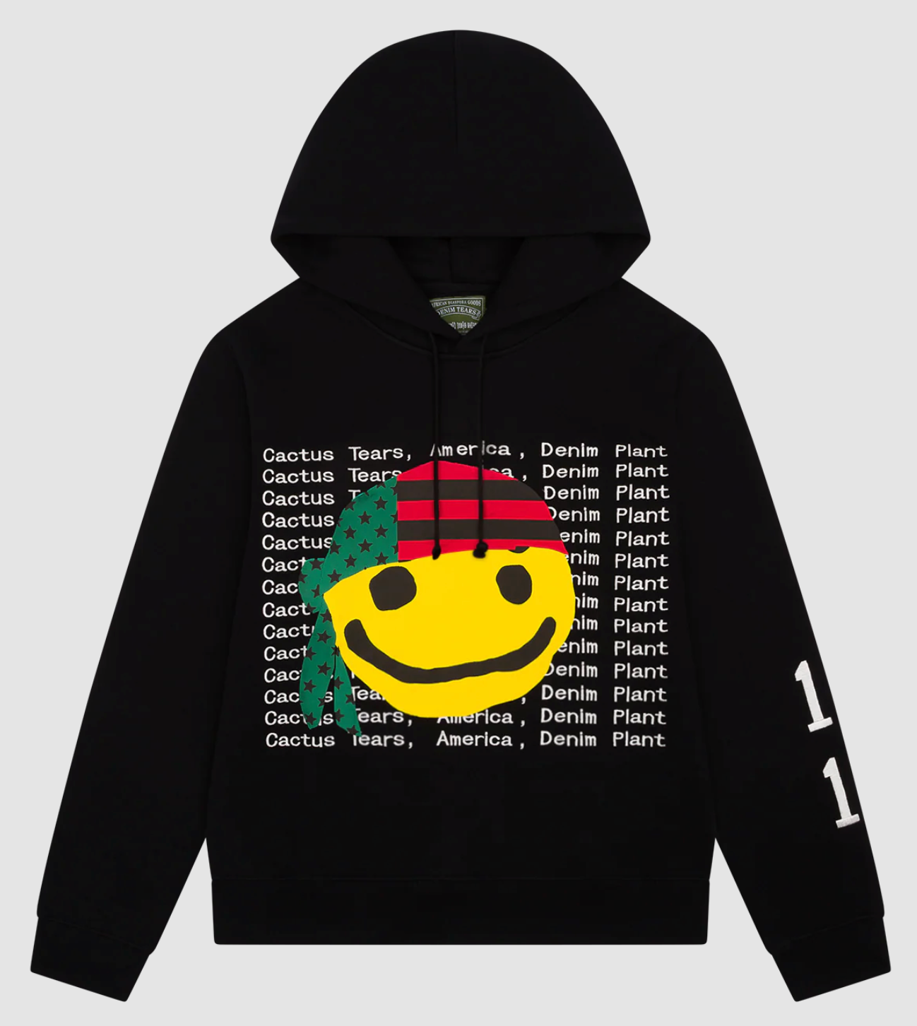 Denim Tears X CPFM 'Cactus Smiley' Black Hoodie Size Medium