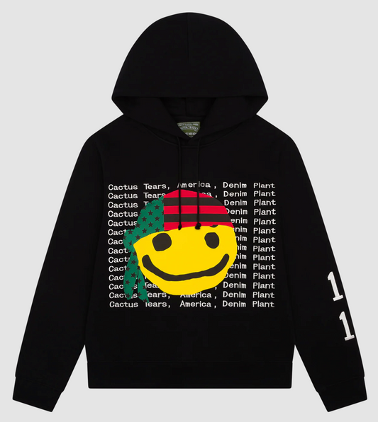 Denim Tears X CPFM 'Cactus Smiley' Black Hoodie Size Large