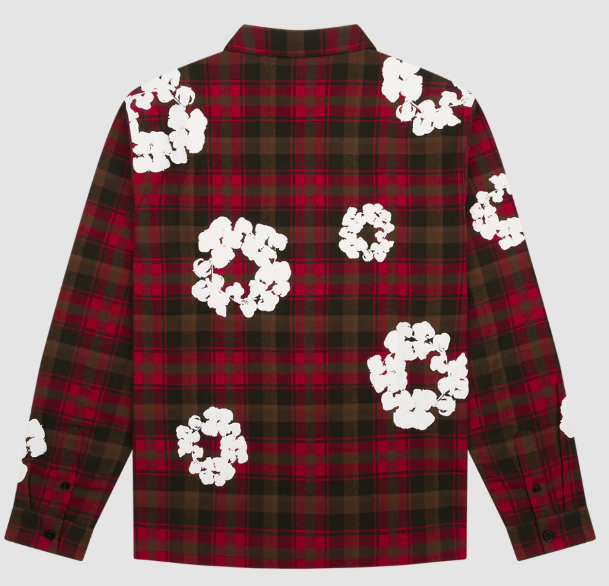 Denim Tears Cotton Wreath Red Pajama Shirt Size Medium