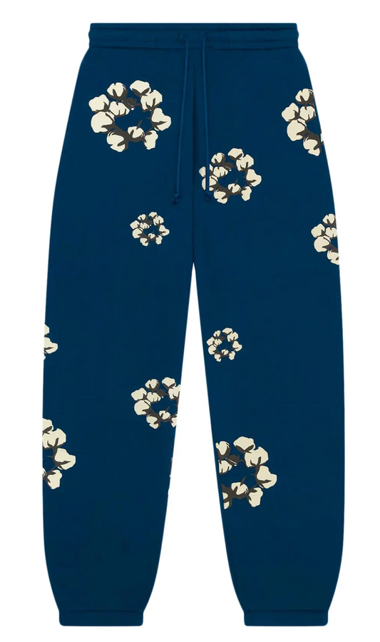 Denim Tears X CPFM 'Cactus Tears' Navy Wreath Sweatpants Size LG