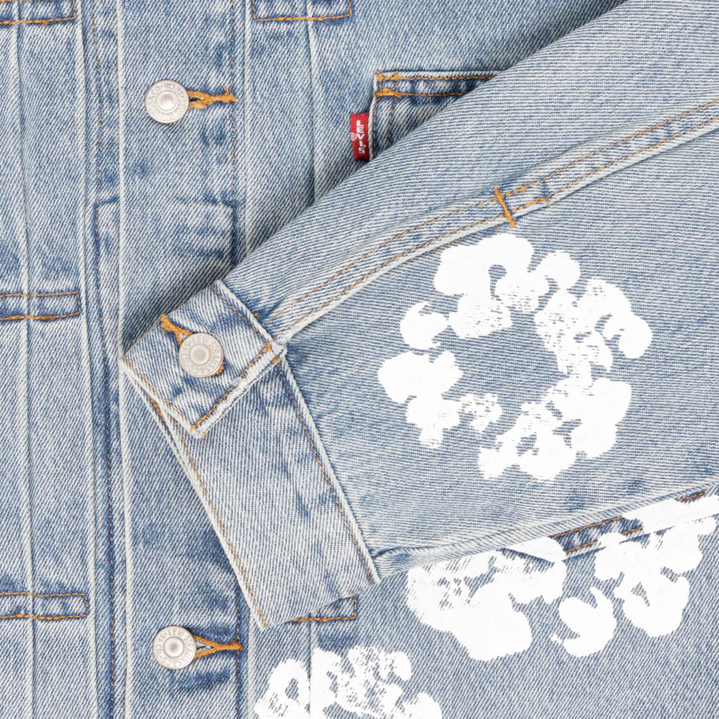 Denim Tears X Levi's 'All Over Wreath' Denim Jacket XXL