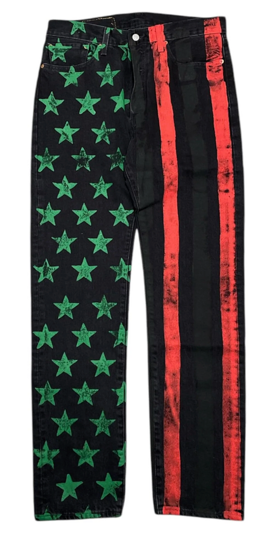 Denim Tears X CPFM Levi's '4th Of July' Black Denim Jeans 26