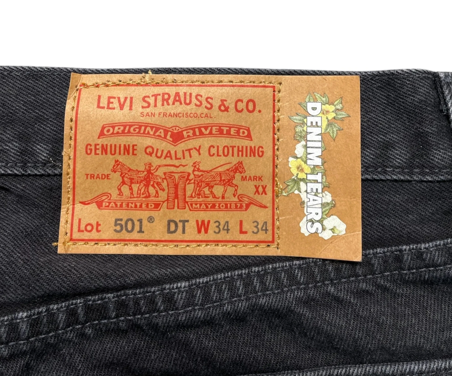 Denim Tears X CPFM Levi's '4th Of July' Black Denim Jeans 27