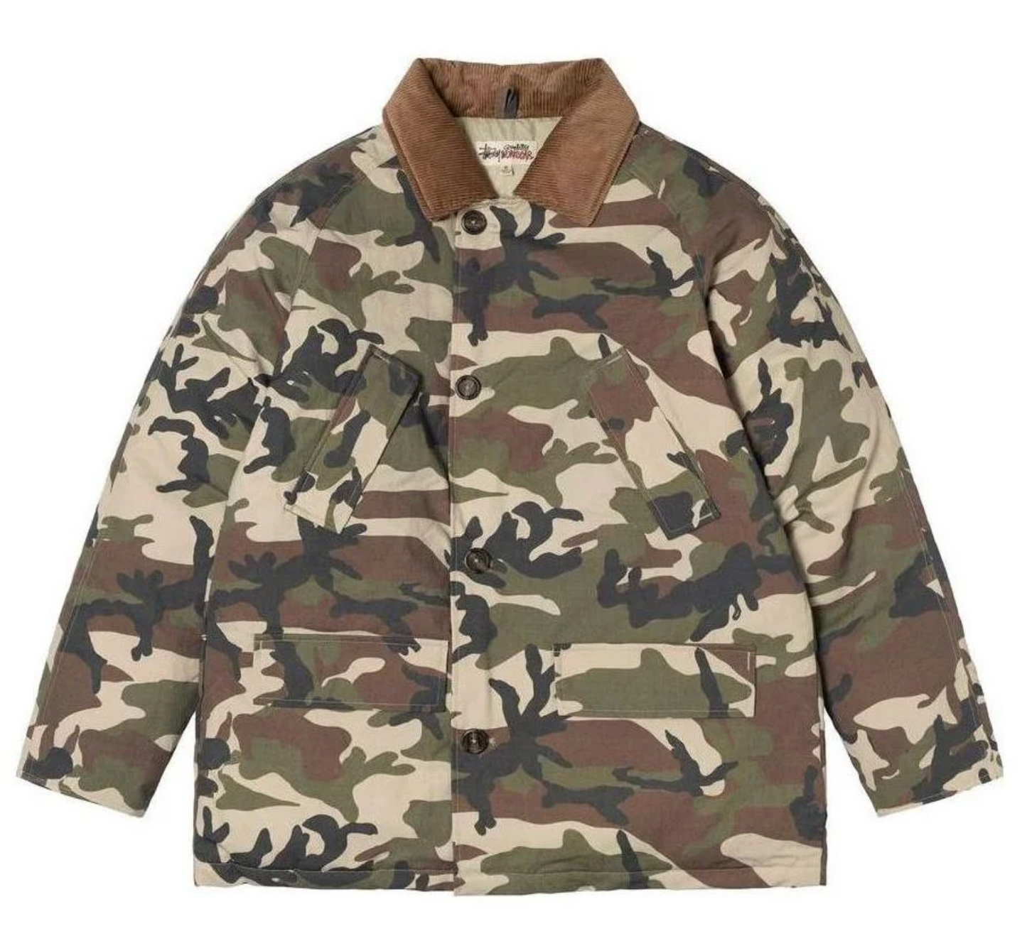 Denim Tears X Stussy RipStop Camo Down Jacket Size XL