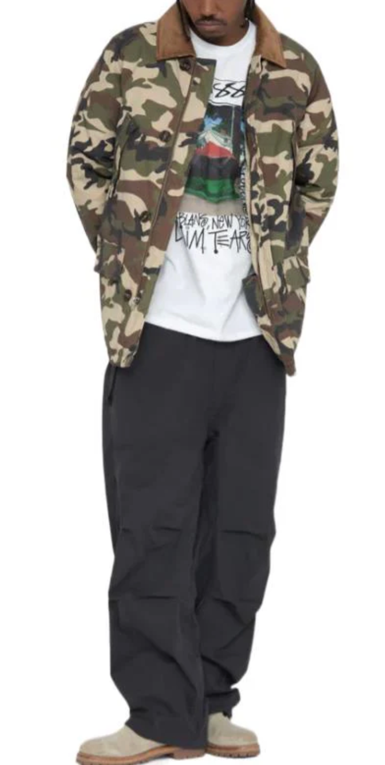 Denim Tears X Stussy RipStop Camo Down Jacket Size XL