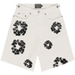 Denim Tears The Cotton Wreath White Jean Short Size XL
