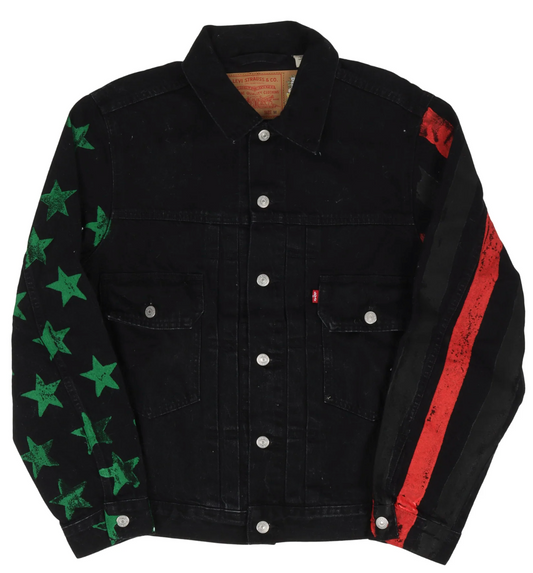 Denim Tears X CPFM Levi's '4th Of July' Black Denim Jacket LG
