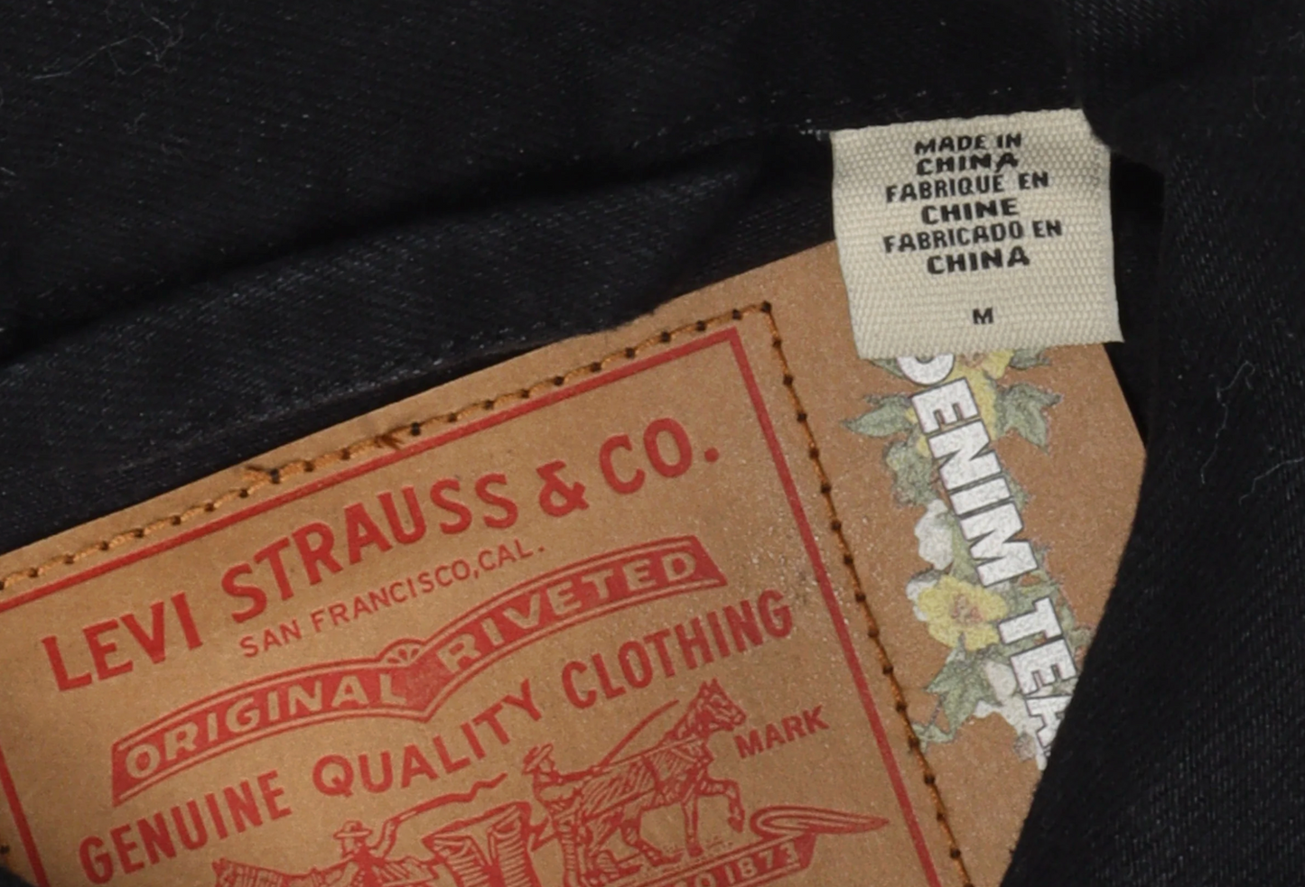 Denim Tears X CPFM Levi's '4th Of July' Black Denim Jacket XL