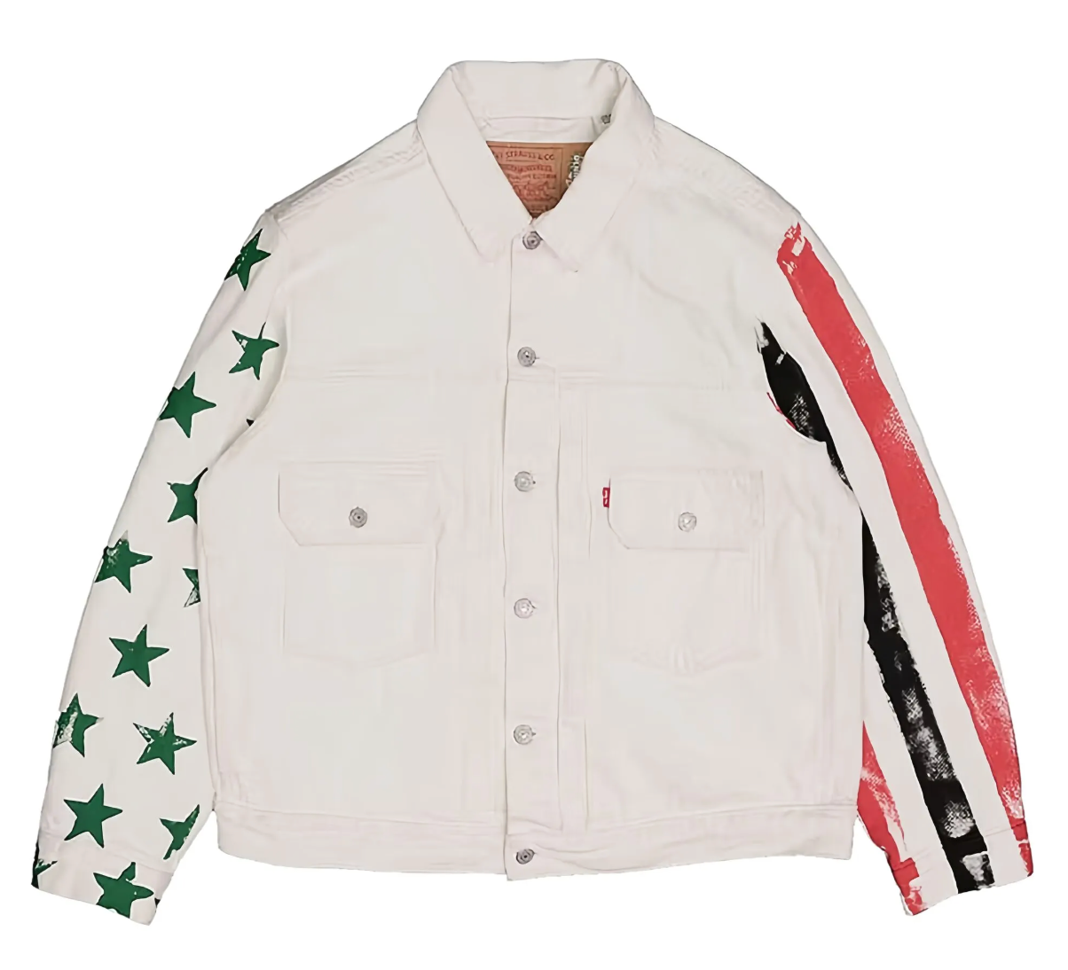 Denim Tears X CPFM Levi's '4th Of July' White Denim Jacket SM