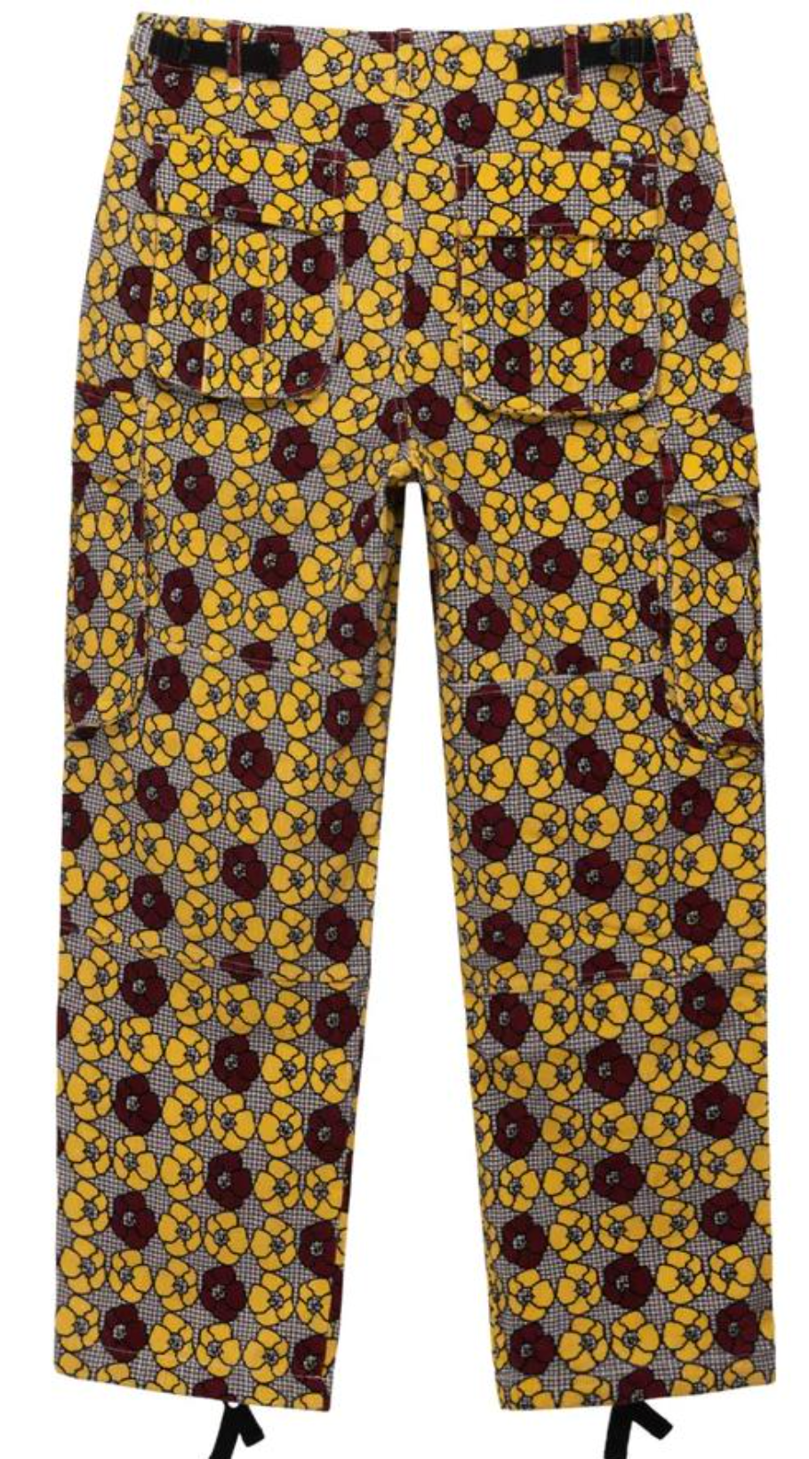 Denim Tears X Stussy Corduroy Floral Print Cargo Pants Size 31