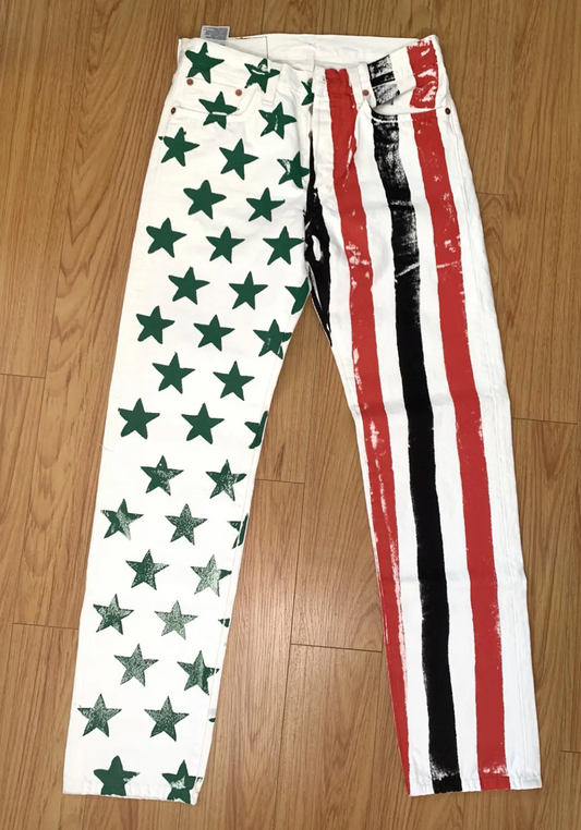 Denim Tears X CPFM Levi's '4th Of July' White Denim Jeans 32