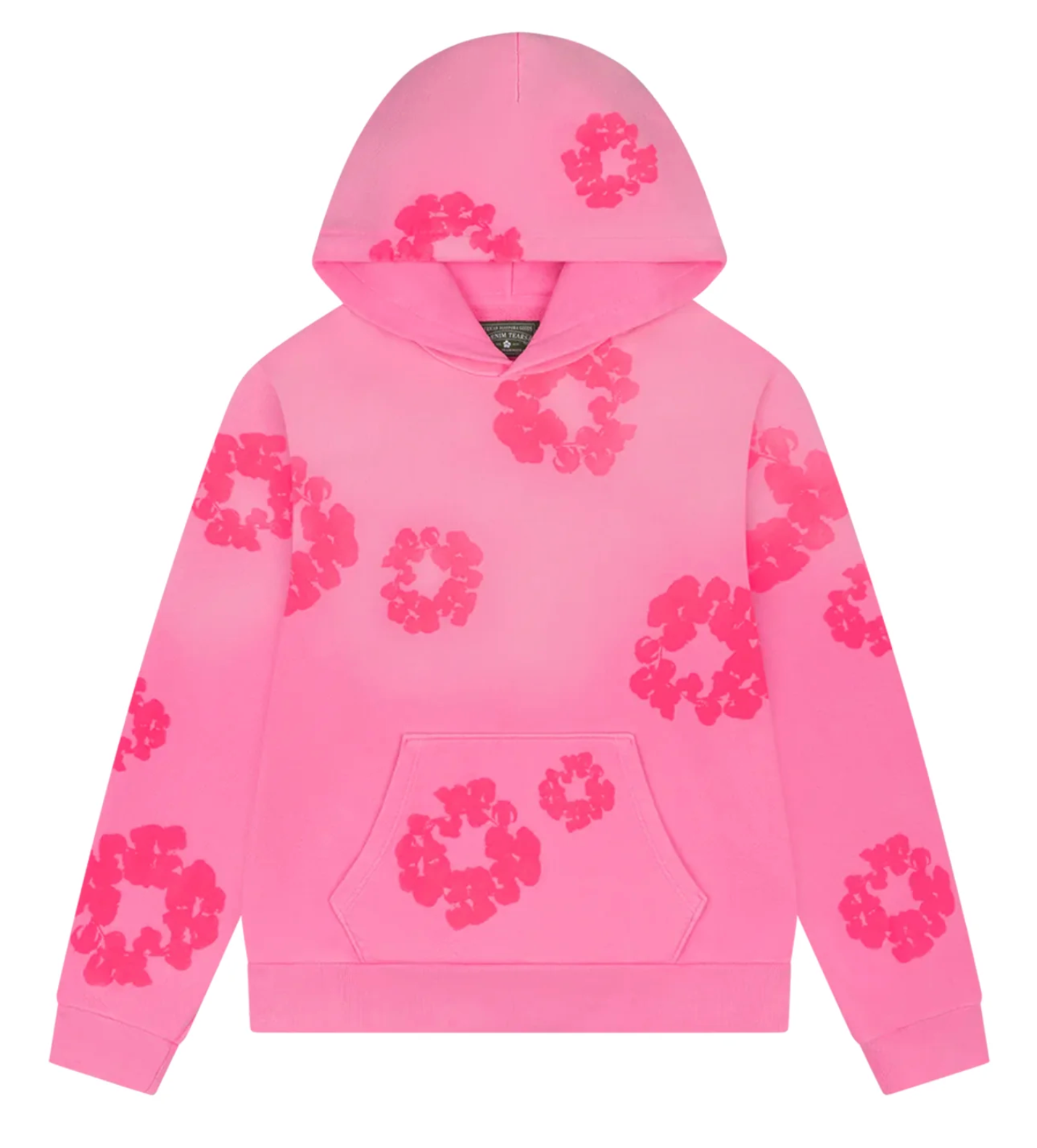 Denim Tears Mono Cotton Wreath Pink Hoodie Size LG