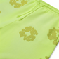 Denim Tears Mono Cotton Wreath Neon Green Sweatshorts Size MD
