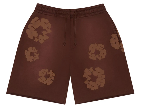Denim Tears Mono Cotton Wreath Brown Sweatshorts Size XL