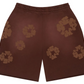 Denim Tears Mono Cotton Wreath Brown Sweatshorts Size XXL