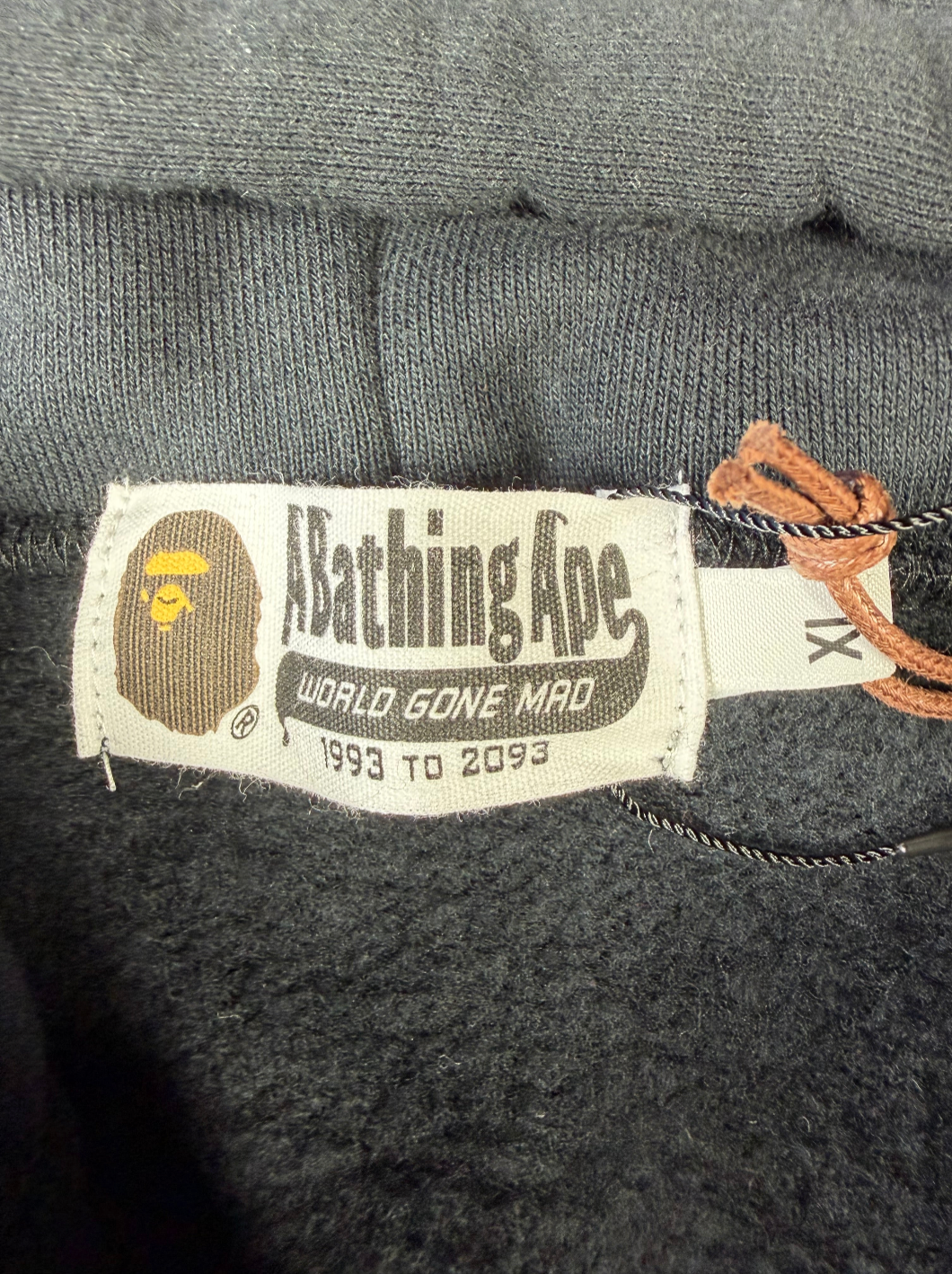 BAPE x E.T. Ape Head Full Zip-Up Black Hoodie XL