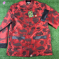 Bape Red Color Camo Padded Chinese Jacket Size Large