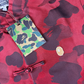 Bape Red Color Camo Padded Chinese Jacket Size Large